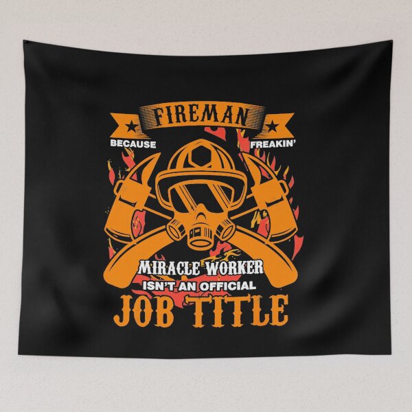 Item preview, Pride Work Job Titel Fireman Gas Mask Firefighting Fire Flames Gift designed and sold by CHTankdesign.