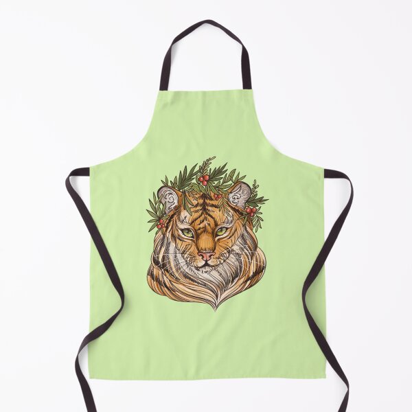 Artikelvorschau, Tiger im Blätterkranz entworfen und verkauft von noelle-far.