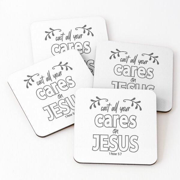 Item preview, Christian Design - Cast All Your Cares on Jesus - 1 Peter 5 verse 7 designed and sold by simplydesignart.