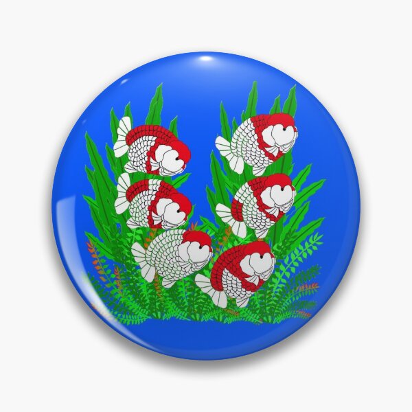 Item preview, Ranchu Goldfish Logo 1021E designed and sold by Nosnah.
