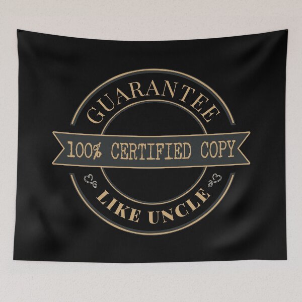 Item preview, 100% certified copy guarantee like uncle designed and sold by NineJuly.