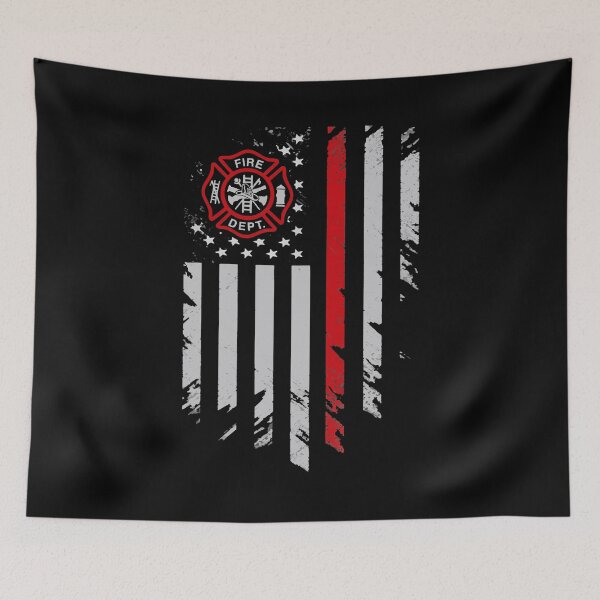 Item preview, Pride Work Thin Red Line Firefighter American Flag designed and sold by UTVankdesign.