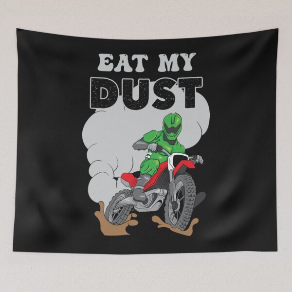 Item preview, Eat My Dust Motocross Biker designed and sold by ClamenTaon.