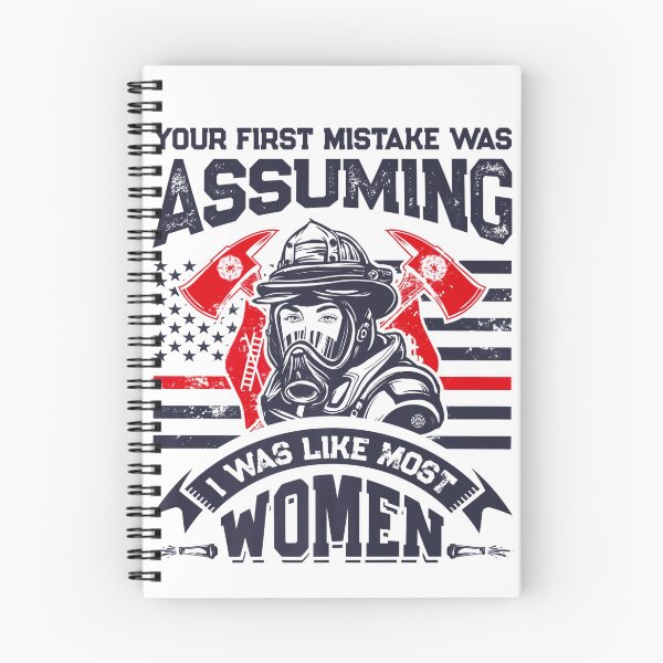 Aperçu de l'œuvre Fierté au travail Votre première erreur a été de supposer des femmes pompiers drôles créée et vendue par UTVankdesign.