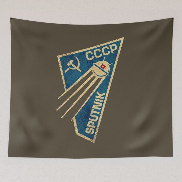 Item preview, CCCP Soviet Satellite Sputnik - Vintage Blue designed and sold by Lidra Zehcnas.