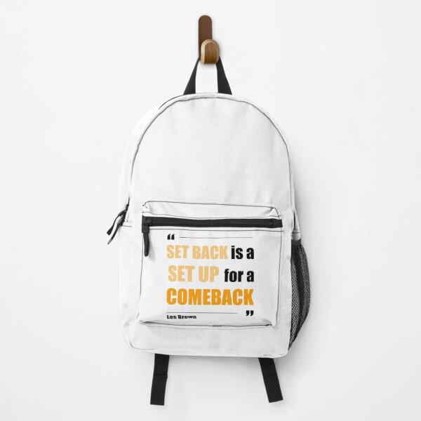 Item preview, Set Back is a Set Up for a Comeback - Les Brown - Motivational Quote designed and sold by NGAGE "LIVE LIFE".