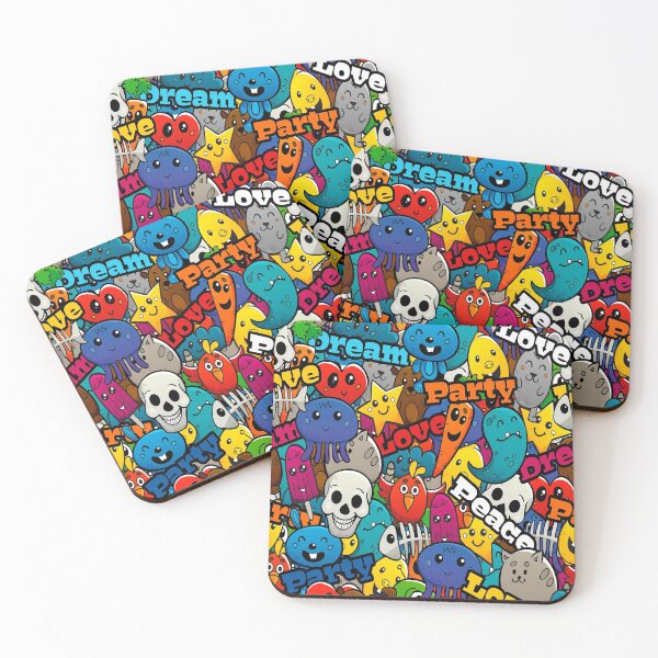 Item preview, Graffiti characters seamless pattern designed and sold by JawadBaali.
