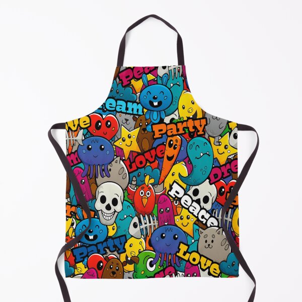 Item preview, Graffiti characters seamless pattern designed and sold by JawadBaali.