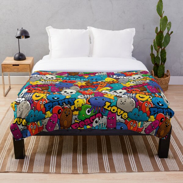 Item preview, Graffiti characters seamless pattern designed and sold by JawadBaali.