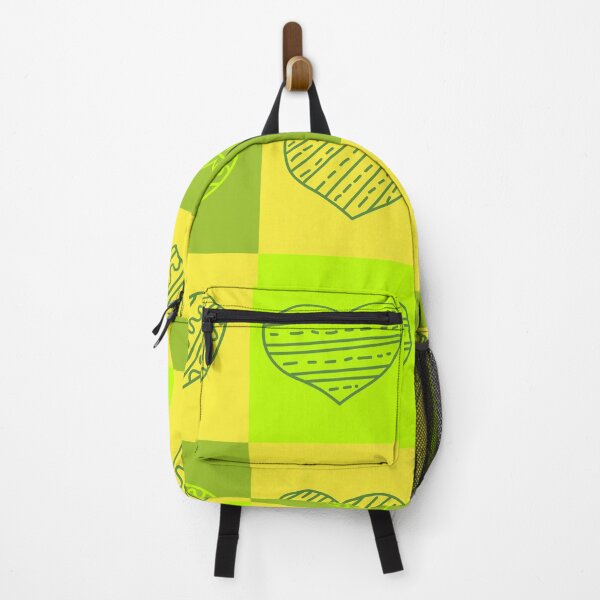Item preview, Hearts Doodles in a Grid. Lime, Yellow, Green designed and sold by trendingatees.