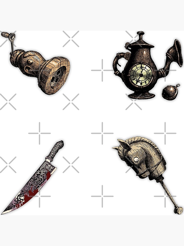 "Alice Madness Returns Weapons set The Vorpal Blade, Teapot Cannon