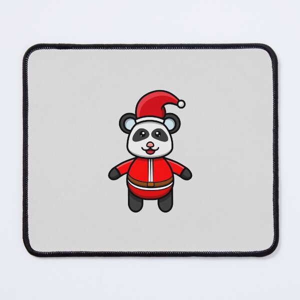 Item preview, Sticker and Label Of Cute Baby Panda Wearing Santa Costume designed and sold by tedykurniawan12.