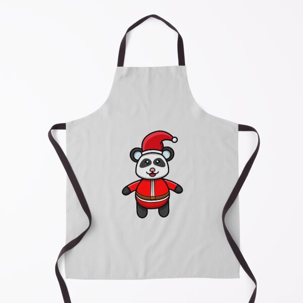 Item preview, Sticker and Label Of Cute Baby Panda Wearing Santa Costume designed and sold by tedykurniawan12.