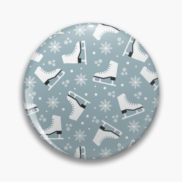 Item preview, Winter themed pattern with ice skates designed and sold by BattaAnastasia.
