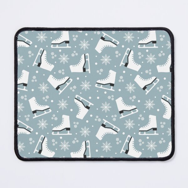 Item preview, Winter themed pattern with ice skates designed and sold by BattaAnastasia.