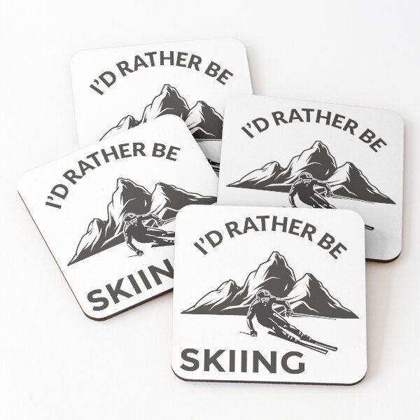 Item preview, Id Rather Be Skiing - Skier Gift, Winter Sport designed and sold by Blok45.