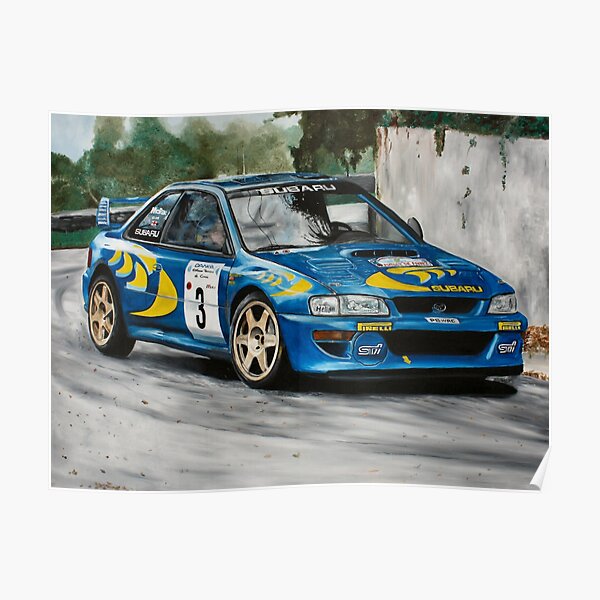 Colin McRae Rallye WRC scooby Poster