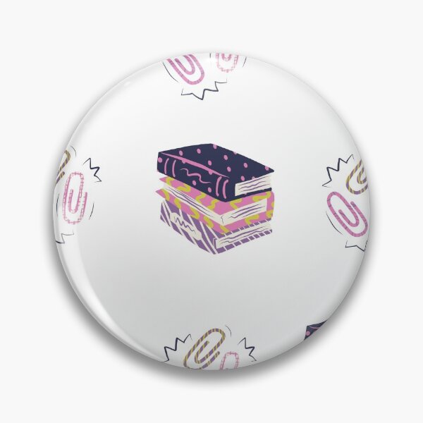 Item preview, Book pattern and cute paper clips designed and sold by Amalzaki.