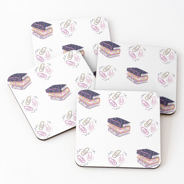 Item preview, Book pattern and cute paper clips designed and sold by Amalzaki.