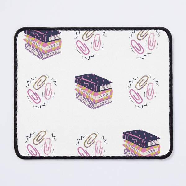 Item preview, Book pattern and cute paper clips designed and sold by Amalzaki.