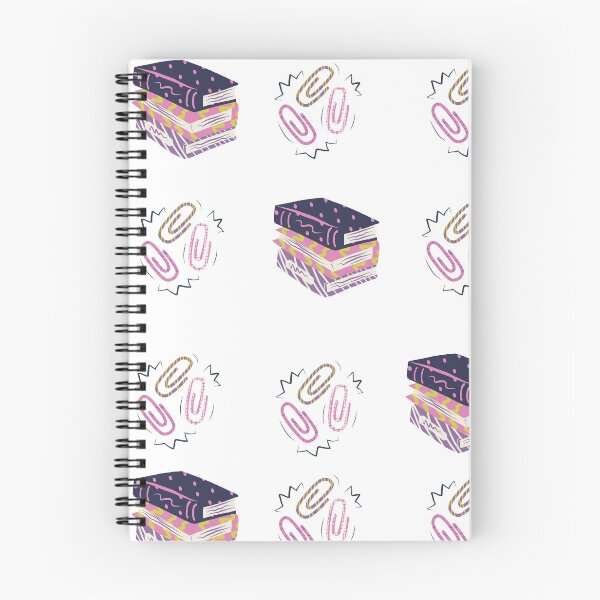 Item preview, Book pattern and cute paper clips designed and sold by Amalzaki.