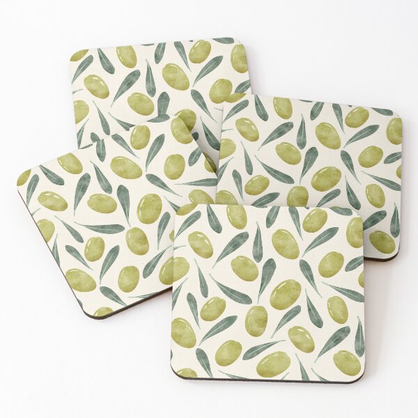 Item preview, Green Olives Watercolour designed and sold by RebeccaFlaherty.
