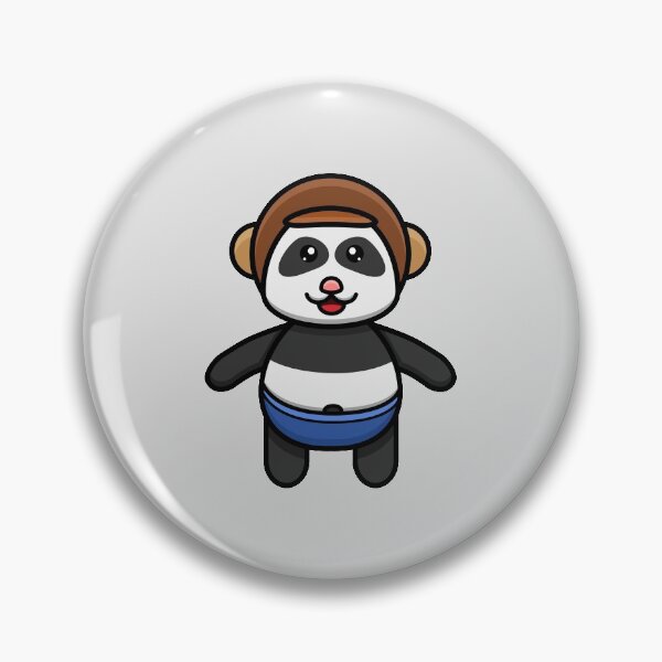 Item preview, Sticker and Label Of Cute Baby Panda Wearing Helmet designed and sold by tedykurniawan12.