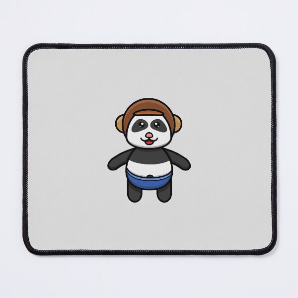 Item preview, Sticker and Label Of Cute Baby Panda Wearing Helmet designed and sold by tedykurniawan12.
