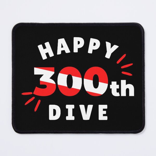 Item preview, Happy 300th Dive designed and sold by StudioAquaLumos.