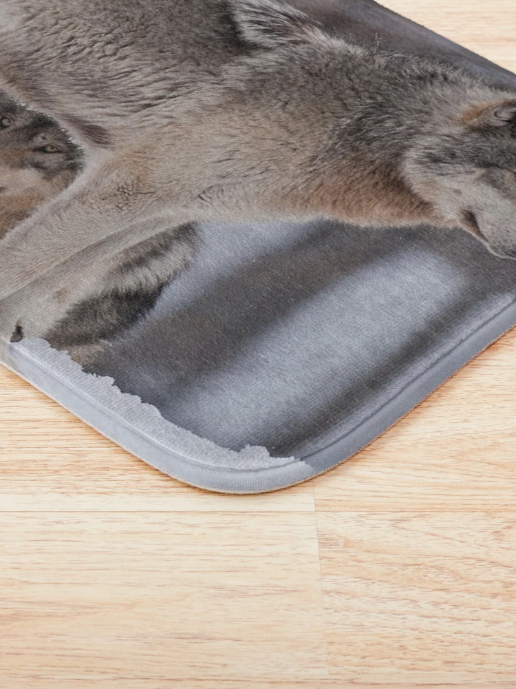 Thumbnail 3 of 6, Bath Mat, Timber Wolves designed and sold by WolvesOnly.