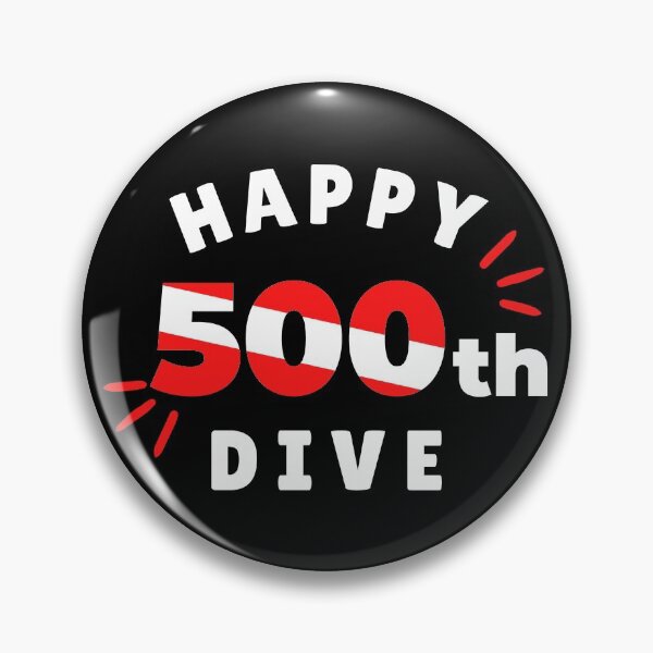 Item preview, Happy 500th Dive designed and sold by StudioAquaLumos.