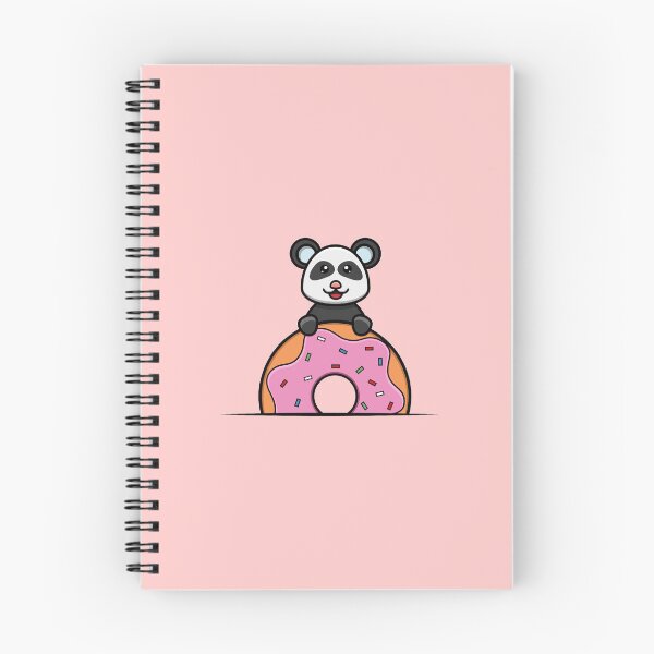 Item preview, Sticker and Label Of Cute Baby Panda On Donuts designed and sold by tedykurniawan12.