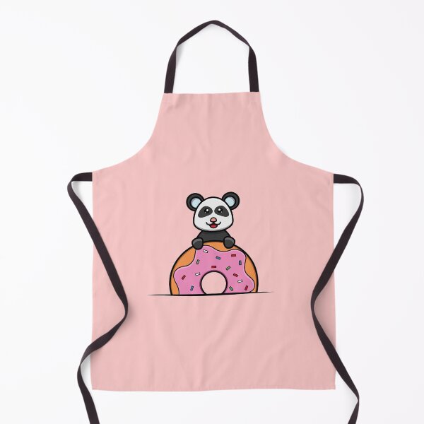 Item preview, Sticker and Label Of Cute Baby Panda On Donuts designed and sold by tedykurniawan12.