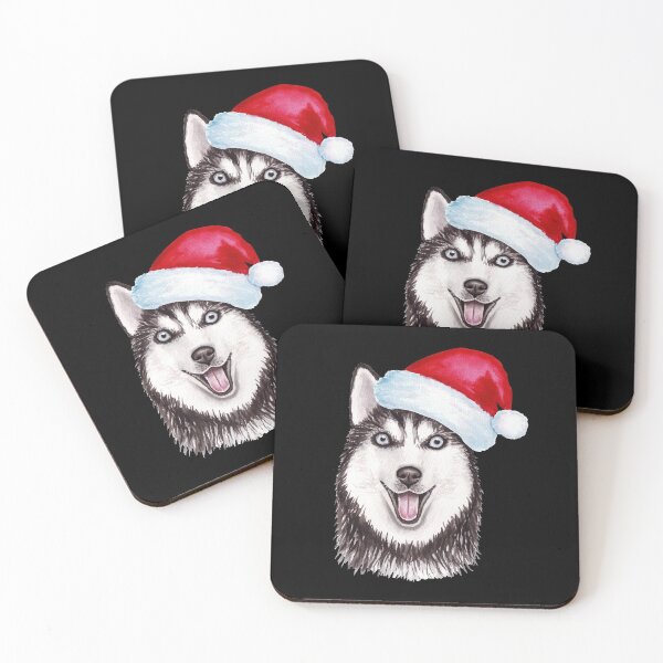 Item preview, Siberian husky Christmas Santa hat. designed and sold by borodina-ket.