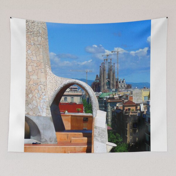 Item preview, La Pedrera Casa Mila Sagrada Familia Barcelona Spain designed and sold by AndyEvansPhotos.