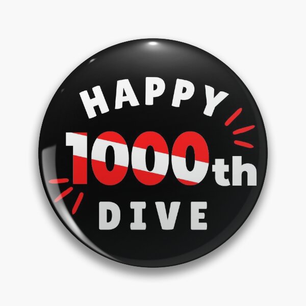 Item preview, Happy 1000th Dive designed and sold by StudioAquaLumos.