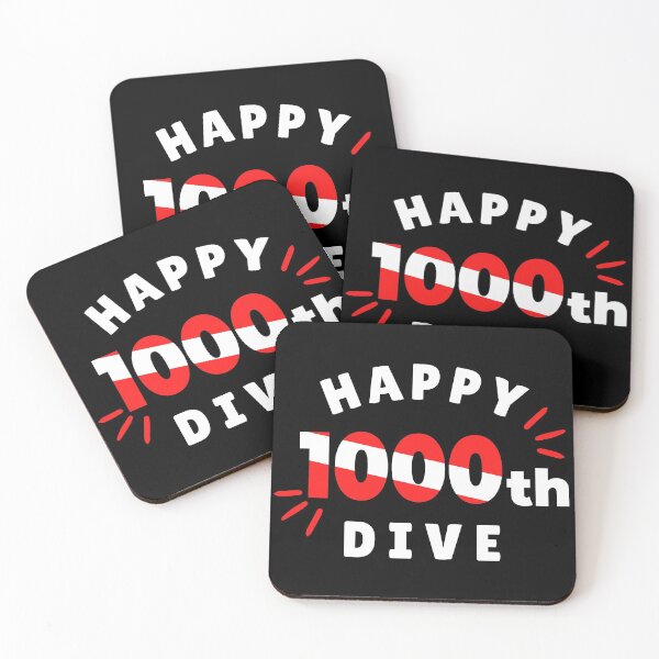 Item preview, Happy 1000th Dive designed and sold by StudioAquaLumos.