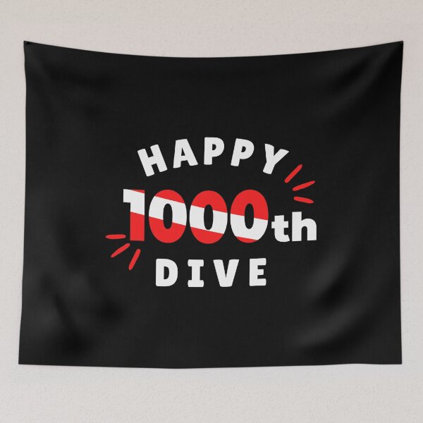 Item preview, Happy 1000th Dive designed and sold by StudioAquaLumos.