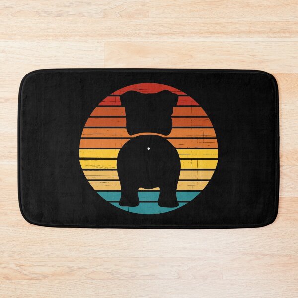 Item preview, Retro Sunset English Bulldog Dog Butt designed and sold by PeachesMommy.