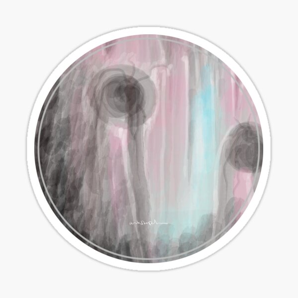  Two creatures at the waterfall Sticker