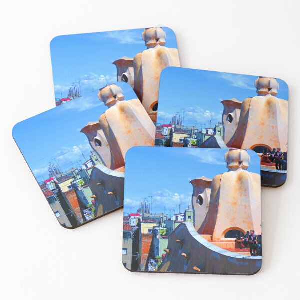 Item preview, La Pedrera Casa Mila Sagrada Familia Barcelona Spain designed and sold by AndyEvansPhotos.