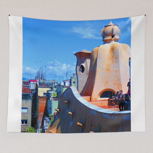 Item preview, La Pedrera Casa Mila Sagrada Familia Barcelona Spain designed and sold by AndyEvansPhotos.