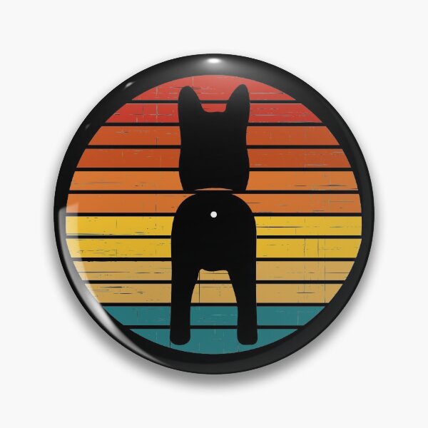 Item preview, Retro Sunset German Shepherd Dog Butt designed and sold by PeachesMommy.