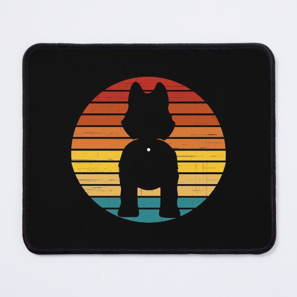 Item preview, Retro Sunset Husky Dog Butt designed and sold by PeachesMommy.