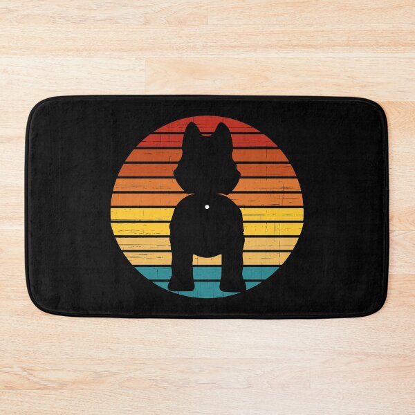 Item preview, Retro Sunset Husky Dog Butt designed and sold by PeachesMommy.