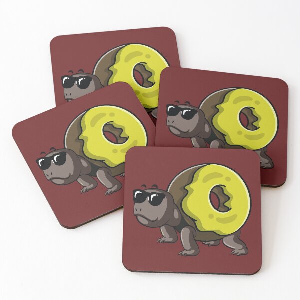 Item preview, Funny turtle with a donut on his back designed and sold by Donutlovers.