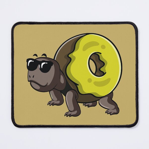 Item preview, Funny turtle with a donut on his back designed and sold by Donutlovers.
