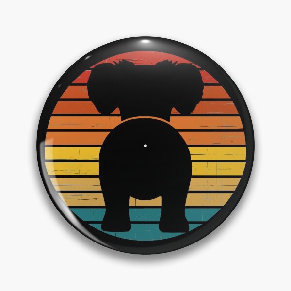 Item preview,  Retro Sunset Long Haired Chiweenie Dog Butt designed and sold by PeachesMommy.