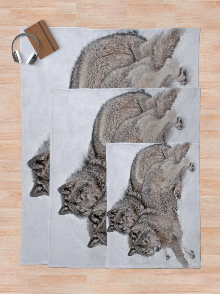 Imagen 5 de 6, Manta con la obra Timber Wolves, diseñada y vendida por WolvesOnly.