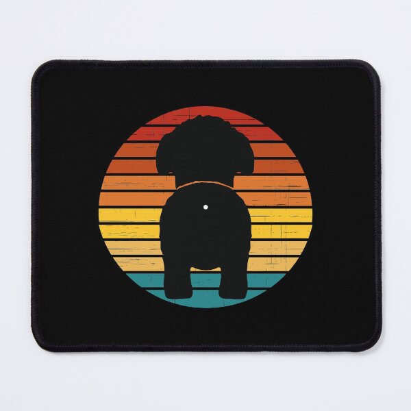 Item preview, Retro Sunset Maltipoo Dog Butt designed and sold by PeachesMommy.